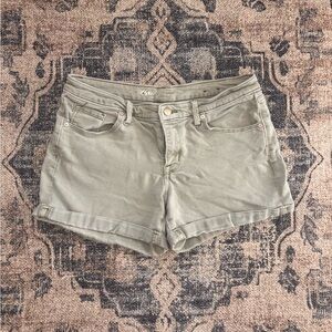 Mossimo Denim Shorts Pale Green Size 8/29R